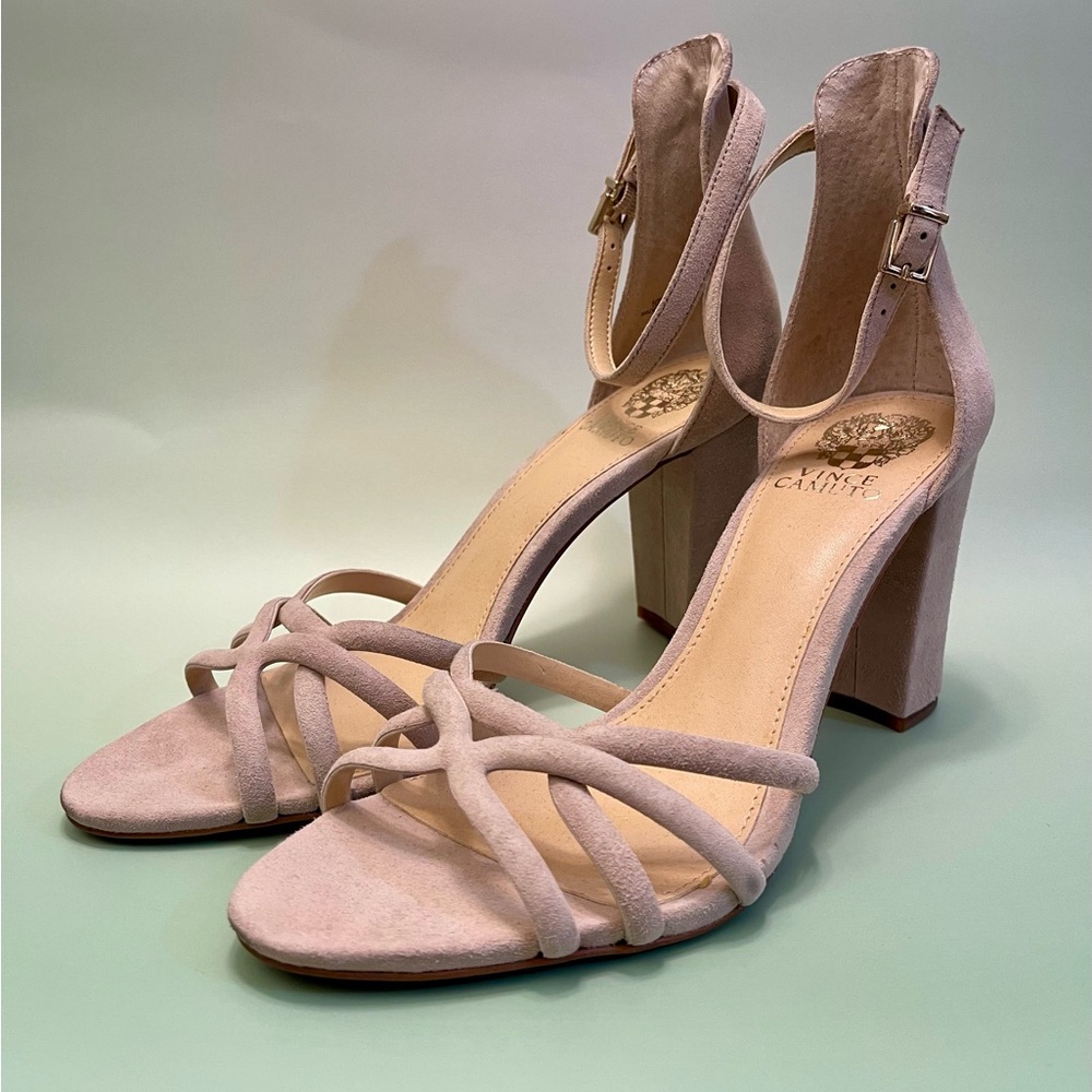 Vince Camuto Beige Strappy Heels NWOT